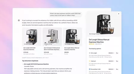 OpenAI hat ChatGPT aktualisiert - jetzt schlägt der Chatbot vor, was man online kaufen kann