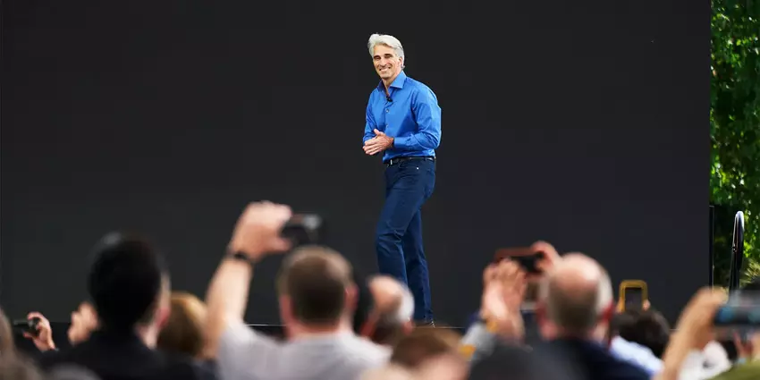Craig Federighi, Senior Vice President für Softwareentwicklung bei Apple, machte sich über Computer mit künstlicher Intelligenz und Windows-Tablets lustig