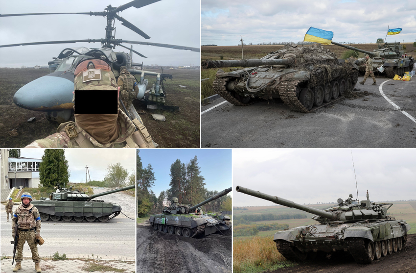 392 Panzer, 732 gepanzerte Fahrzeuge, 182 Haubitzen, 65 Drohnen, 41 MLRS und sogar ein Ka-52-Hubschrauber - die ukrainischen Streitkräfte beschlagnahmten über 2.000 russische Militärgüter.
