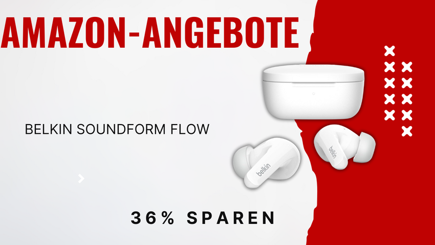 Belkin SOUNDFORM Flow Kopfhörer mit aktiver Geräuschunterdrückung jetzt 25€ günstiger!