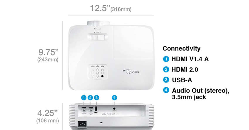 Optoma HD28HDR projection mapping beamer