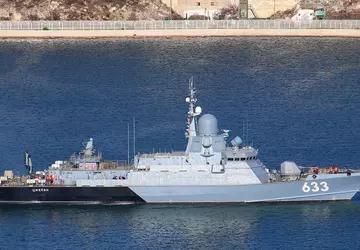 Russlands neuestes Schiff Cyclone mit Onyx-Schiffsabwehrraketen ...