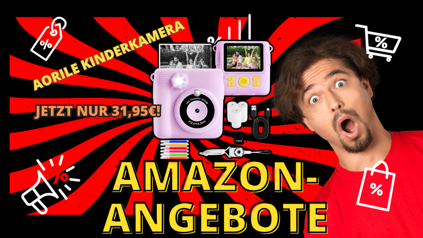 AORILE Kinderkamera: Jetzt 28,04€ günstiger - Kreatives Fotovergnügen für Kids