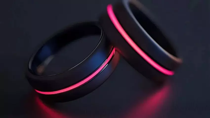 Raw Ring intelligenter Ring vor dem Hintergrund der Liebe