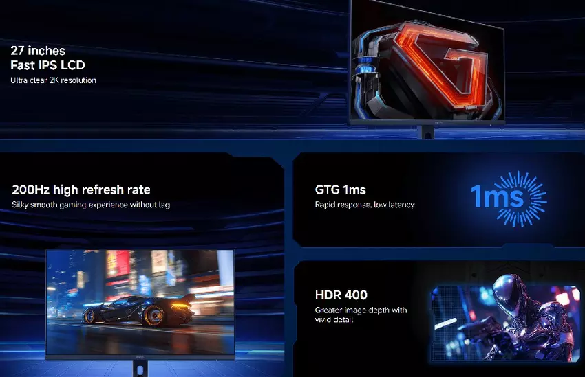 Xiaomi G27Qi 2026 Ports und Design