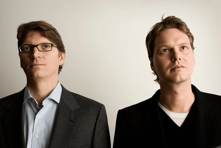 Niklas Zennström (links) und Janus Fries (rechts). Illustration: eu-startups.com