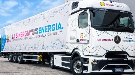 Die Supermarktkette Lidl ist der erste Nutzer des elektrischen Mercedes-Benz eActros 600 in Italien