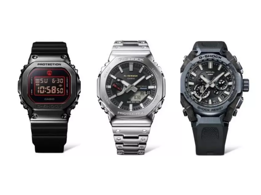 Drei neue Casio G-Shock Modelle sind online erschienen: MTG-B4000, GM-B2100SD-1C und GM-5600RH