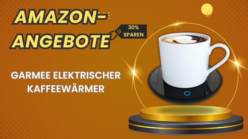 GARMEE Elektrischer Kaffeewärmer – 30% günstiger: Jetzt nur 22,37€ bei Amazon!