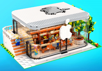 Apple-Fan hat eine Attrappe eines Apple ...