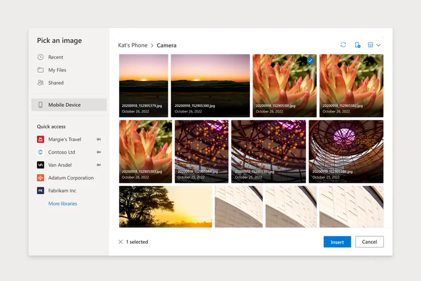 Microsoft wird die Verwendung von Bildern von Android-Handys in Word und PowerPoint verlangen