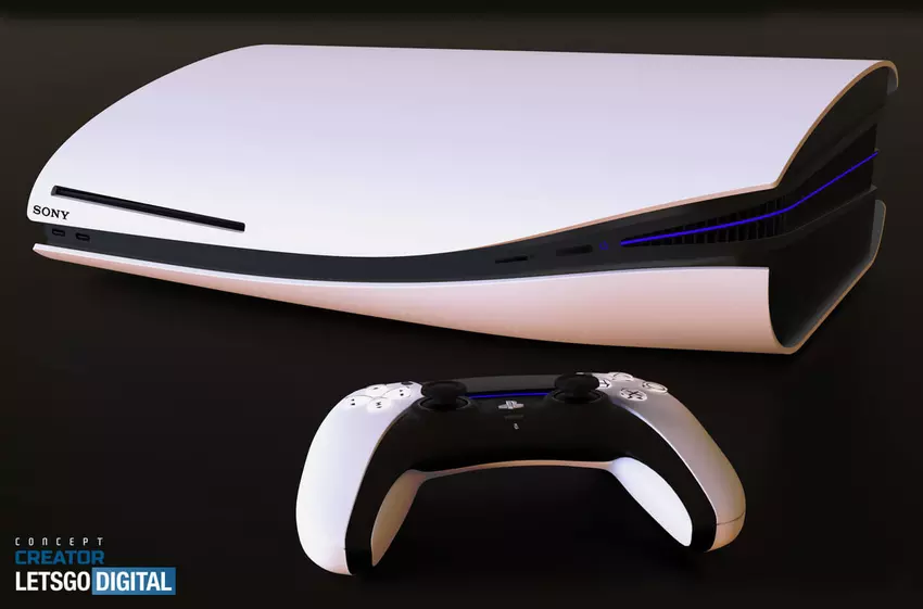 Schwarz-Weiß-Stil: Der Designer von Concept Creator zeigte Konzept-Renderings der Sony PlayStation 5 Pro-Spielekonsole