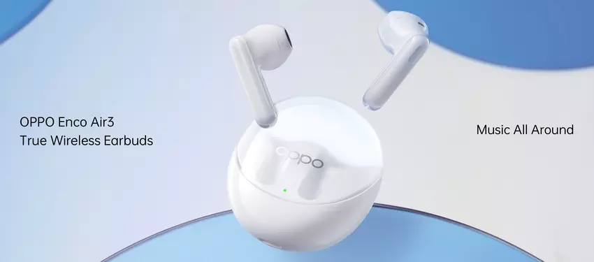 OPPO Enco Air 3: TWS-Kopfhörer mit Bluetooth 5.3, Google Fast Pair und bis zu 25 Stunden Akkulaufzeit für $36