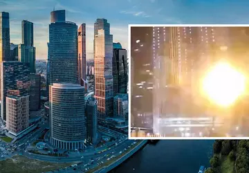 Kamikaze-Drohnen griffen erneut das internationale Geschäftszentrum ...