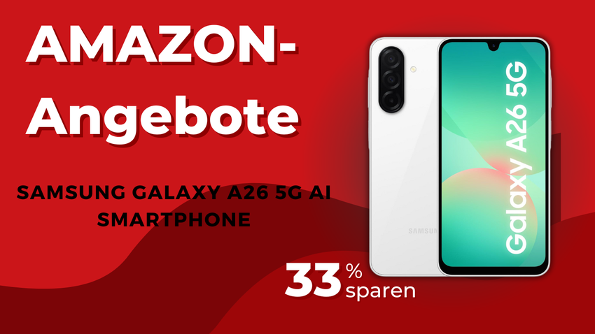 Samsung Galaxy A26 5G – Sparen Sie jetzt 100€ bei diesem AI-Smartphone!