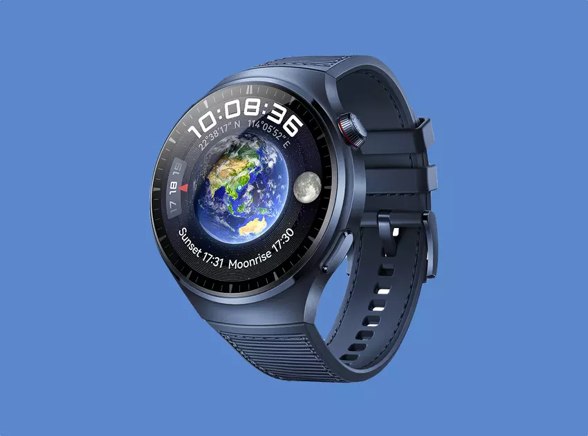 Huawei hat die Huawei Watch 4 Pro Ocean Blue mit einem blauen Gehäuse und einem Armband aus Fischernetz vorgestellt
