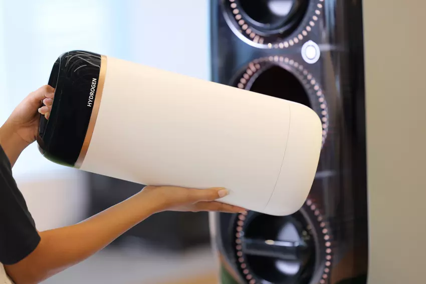 Toyota und Woven Planet stellten einen Prototyp einer tragbaren Wasserstoff-"Kartusche" her