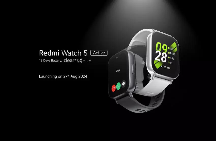 Xiaomi wird die Redmi Watch 5 Active Smartwatch am 27. August enthüllen