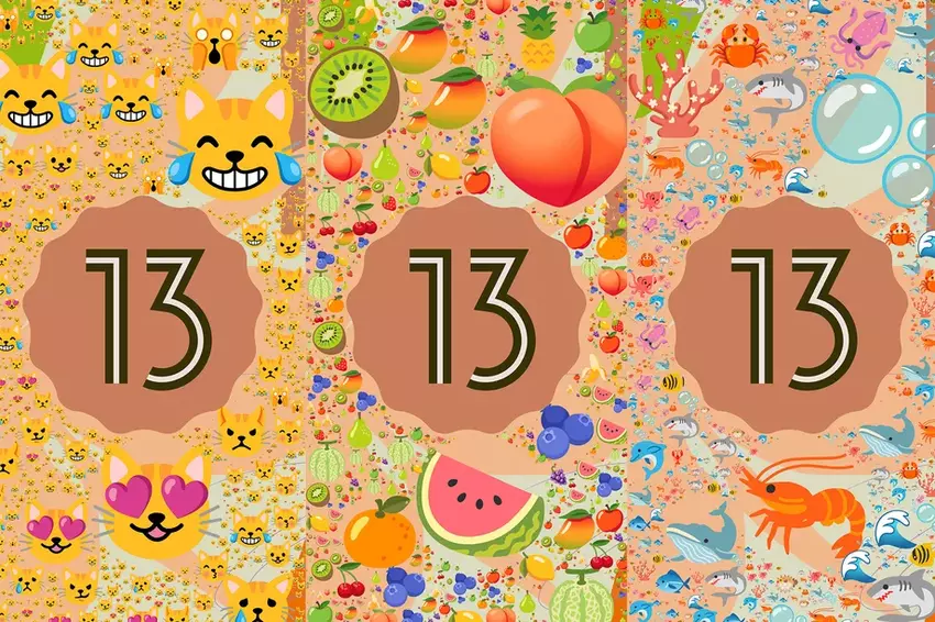 Das Osterei von Android 13 ist ein wunderschönes Kaleidoskop von Emojis