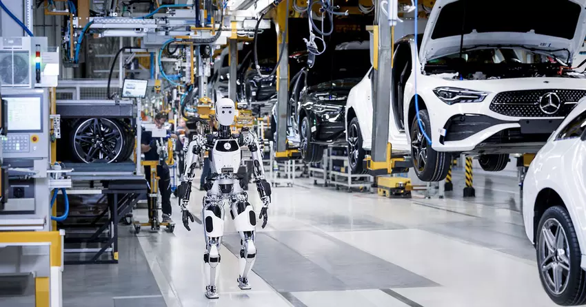 Apollo-Roboter im Mercedes-Benz Automobilmontagewerk