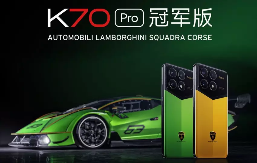 Xiaomi und Automobili Lamborghini SQUADRA CORSE haben eine spezielle Redmi K70 Pro Champion Edition mit 1TB Speicherplatz vorgestellt