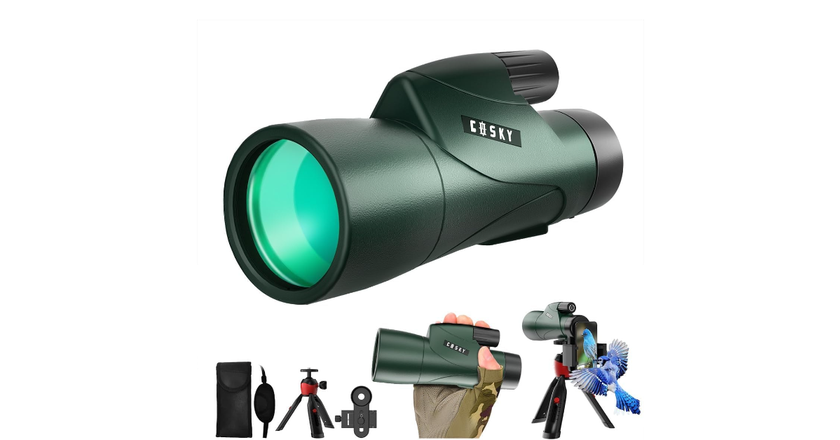 Gosky 12x55 monokulares teleskop für das telefon