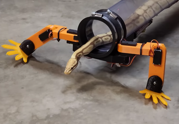 Ingenieur entwarf Roboterbeine für eine Schlange ...