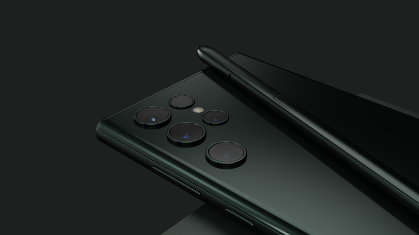 Genial! Das Flaggschiff Samsung Galaxy S22 Ultra zeigte auf Renderings in sattem Grün