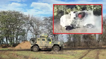 Eine FPV-Drohne zerstörte Russlands neuesten MRAP AMN-59051 mit verbesserten Verteidigungssystemen, der 2022 eingeführt wurde.