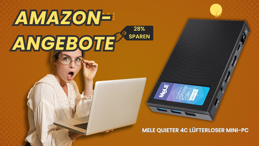 MeLE Quieter 4C Lüfterloser Mini-PC – Jetzt 28% günstiger und 64,40€ sparen!