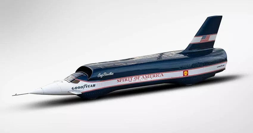Der Spirit of America Sonic I Jet Car, der 1965 auf fast 1.000 km/h beschleunigte, wurde versteigert