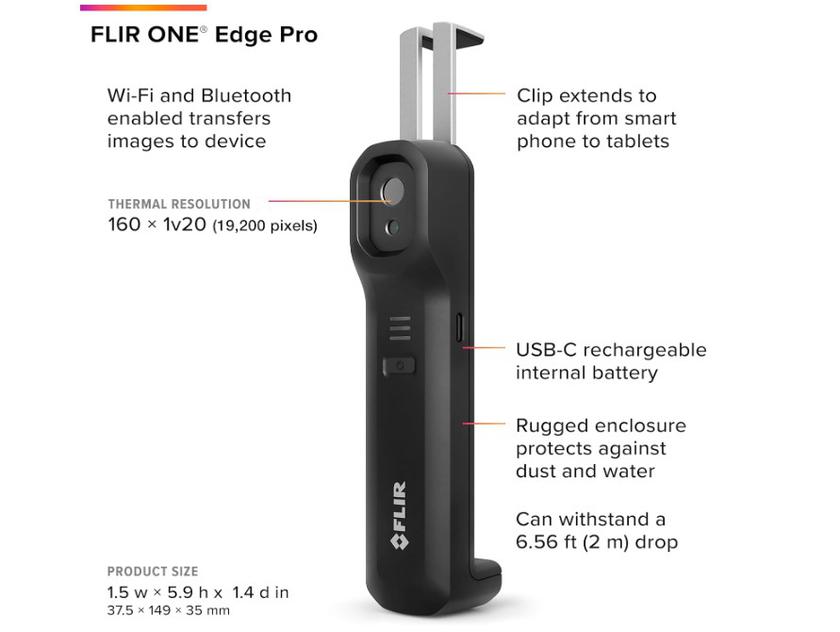 FLIR ONE Edge Pro Wärmebildkamera mobil