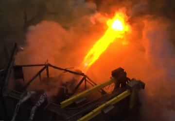 SpaceX testete eine verstärkte Startrampe auf ...