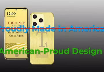 Skandal. Trump Mobile hat die Inschrift ...