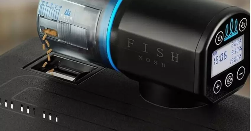 FISHNOSH Automatischer Fischfutterautomat für Aquarien