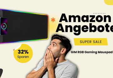 GIM RGB Gaming Mauspad mit 15W ...