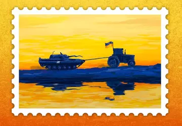 Ukrainische "Traktor-Truppen" erbeuten russischen MT-LB-Panzertransportwagen