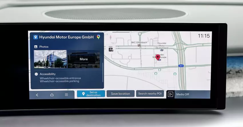 Hyundai hat Google Places in die Navigation seiner Fahrzeuge integriert