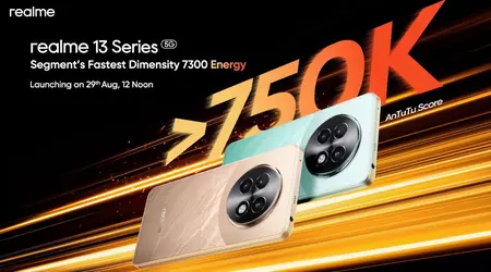 Das realme 13 und das realme 13+ erhalten den MediaTek Dimensity 7300 Energy Chip und werden am 29. August vorgestellt.
