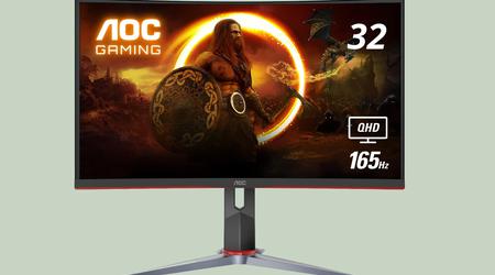AOC CQ32G2S mit gebogenem 32-Zoll-Bildschirm und 165Hz Frequenz ist bei Amazon mit einem Rabatt von $30 erhältlich