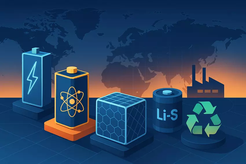 Illustratives Bild der Zukunft der Batterien