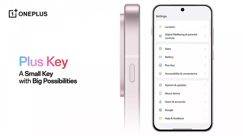 Der neue Plus Key am OnePlus 13s. Illustration: OnePlus