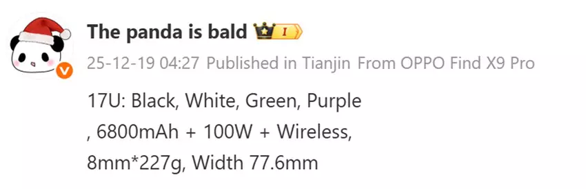Bild des Xiaomi 17 Ultra laut Bald Panda