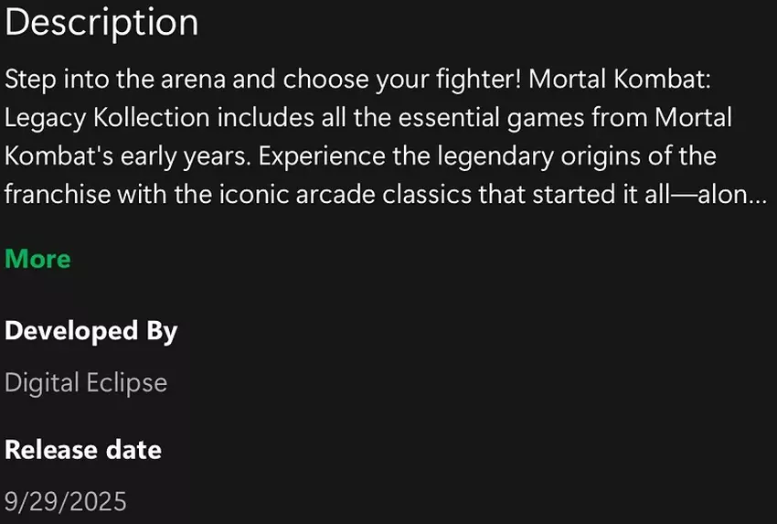 Mortal Kombat: Legacy Kollection Screenshot