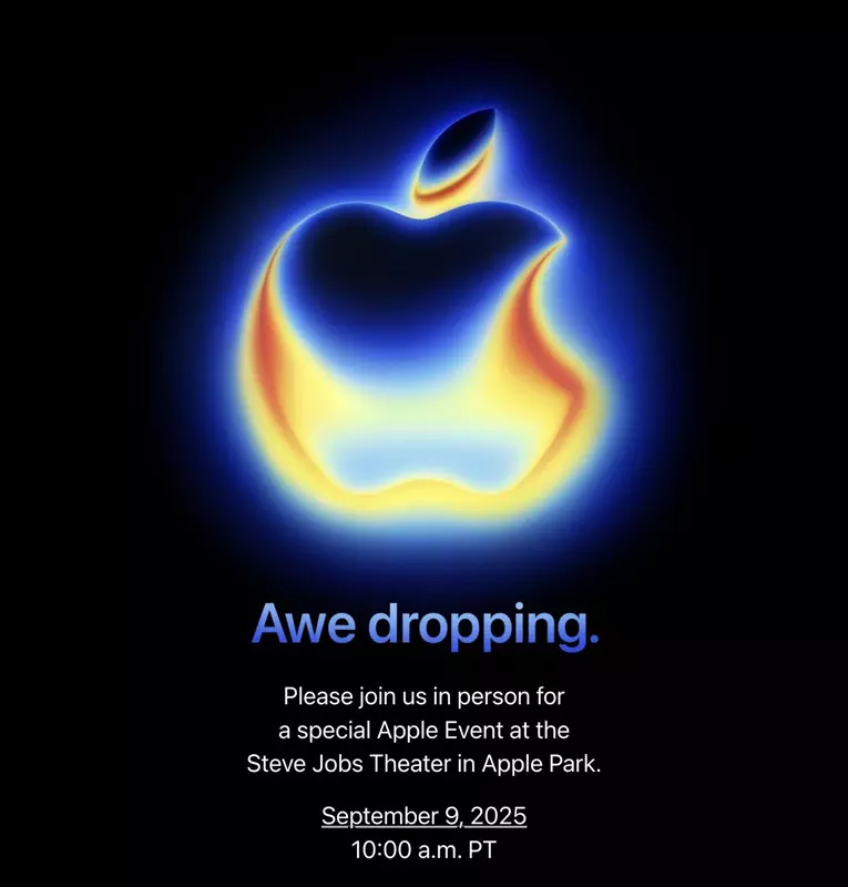 Apple-Logo im Infrarotspektrum