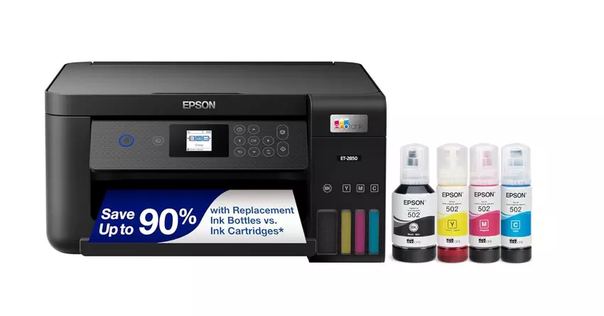 Epson EcoTank ET-2850 bester drucker für briefumschläge