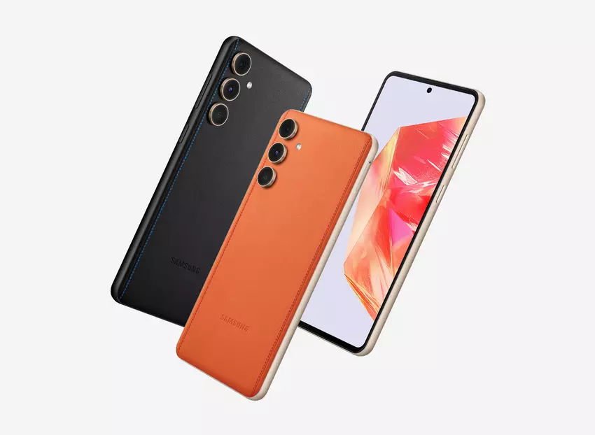 Samsung Galaxy C55 mit Kunstleder-Rückseite wird außerhalb Chinas als Galaxy F55 auf den Markt kommen