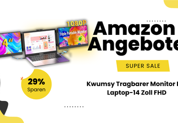 Kwumsy 14 Zoll Tragbarer Laptop-Monitor - ...