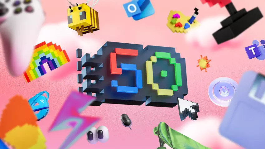 Microsoft hat zur Feier des 50-jährigen Firmenjubiläums eine Sammlung von Hintergrundbildern mit PC-Themen veröffentlicht