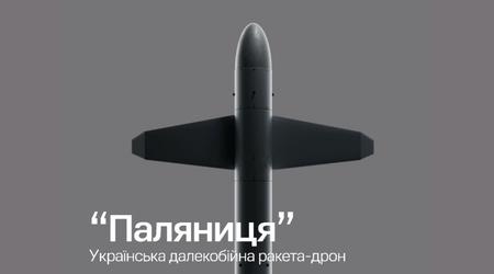 Volodymyr Zelensky zeigte das Aussehen und verriet einige Details der ukrainischen Drohnenrakete "Palyanitsya"